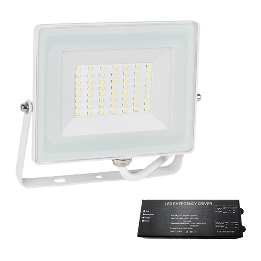 STELLAR HELIOS LED REFLEKTOR 50W 4000K FEHÉR+SÜRGŐSSÉGI KÉSZLETTEL