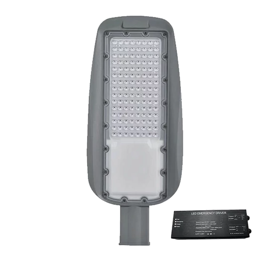PRAGUE SMD LED UTCAI MEGVILÁGÍTÓ 100W 5500K IP65+SÜRGŐSSÉGI KÉSZLETTEL