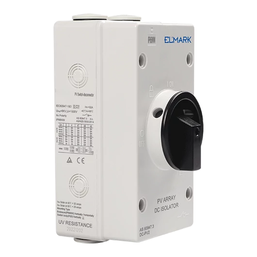 EL-DC 2P/32A DC ISOLATOR 2 SERIES-1 STRING, IP65