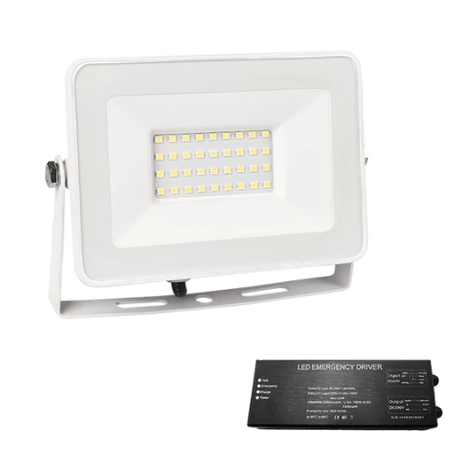 VEGA SLIM SMD LED REFLEKTOR 30W 4000K FEHÉR+SÜRGŐSSÉGI KÉSZLETTEL