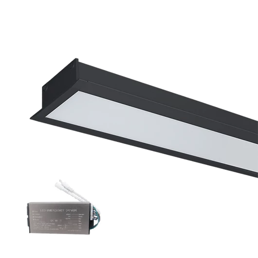 HIGH POWER LED PROFIL SÜLLYESZTETT SZERELÉSŰ S48 20W 4000K FEKETE+SÜRGŐSSÉGI KÉSZLETTEL