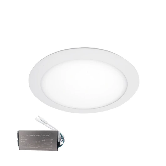 VÍZÁLLÓ LED PANEL KEREK 10W 6500K IP65+INVERTERREL