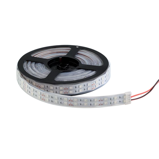 LED SZALAG LED600 5050 12V/DC IP65 2X60PCS/1M HIDEG FEHÉR