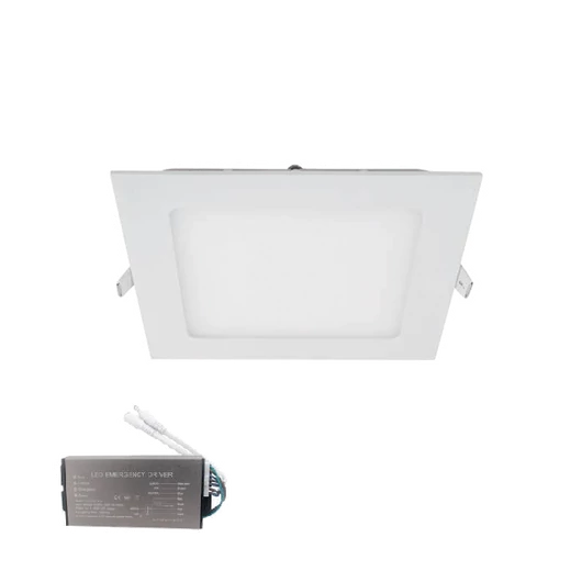LED PANEL SZÖGLETES 18W 2700K SÜLLYESZTETT SZERELÉSŰ +SÜRGŐSSÉGI KÉSZLETTEL
