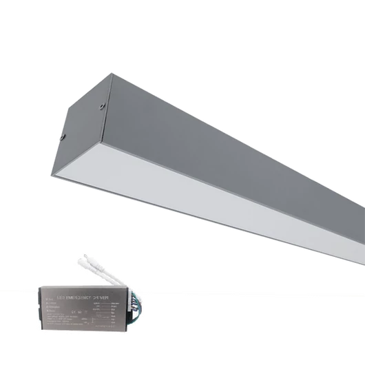 LED PROFIL FELÜLETRE SZERELHETŐ S77 24W 4000K 600MM SZÜRKE+SÜRGŐSSÉGI KÉSZLETTEL