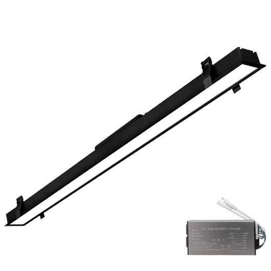 ELMARK LED PROFIL SÜLLYESZTETT SZERELÉSŰ 1500mm 50W 4000K FEKETE + EMERGENCY KIT
