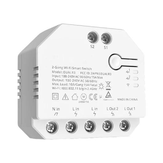 DUALR3-195009 2-GANG WI-FI SMART SWITCH