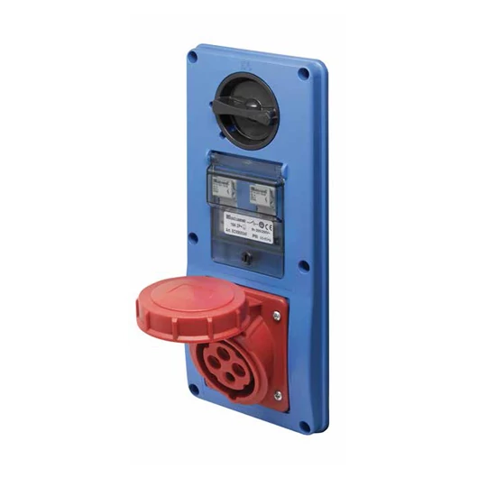 EC690 VERT.SOCKET 2P+E 16A SWITCH&amp;FUSE HOLDER IP44