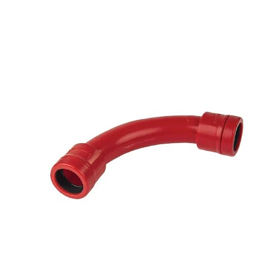 PVC BEND 90° EC D25 IP67 RED
