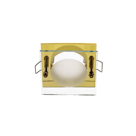 SA-712  beépíthető spot lámpatest sülly. üveg előtéttel arany
