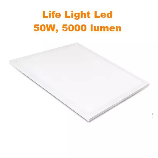 LED panel világítás 50W, 3000 kelvin, 4900 lumen, 60x60x1 cm