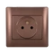 RHYME FRENCH TYPE SOCKET COFFEE METALLIC