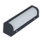 CORNER LED FIXTURE 6W 230V 4000K IP54 BLACK