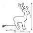 Kép 3/3 - Rénszarvas dekoráció 63 cm