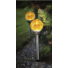 Kép 2/2 - ROMA kerti szolár lámpa szett borostyán