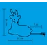Kép 3/3 - LED-es világítós rénszarvas dekoráció