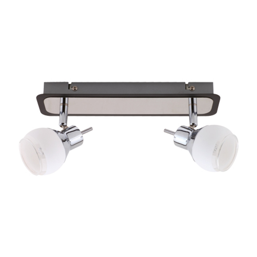 Epos króm/wenge 2-es LED fali lámpa