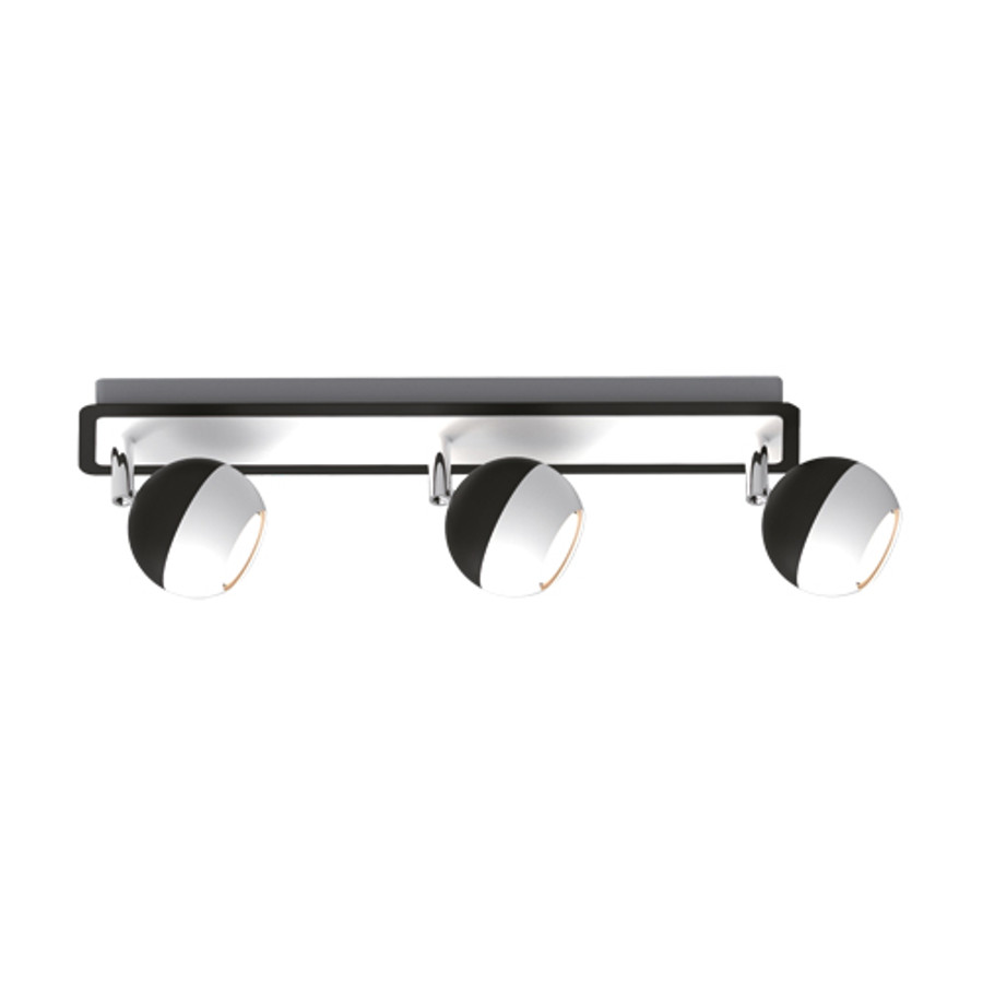 Image of Kombi LED mennyezeti lámpa fekete/fehér 3x35W
