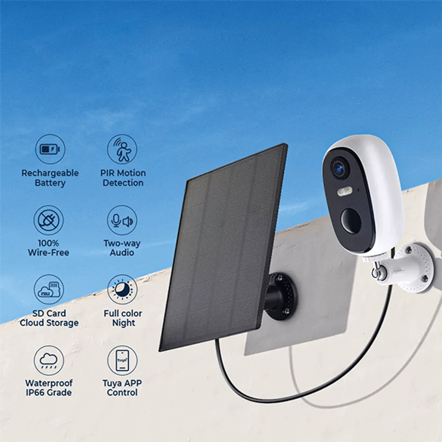 Image of Elmark TUYA SMART napelemes kamera 1080P IP66