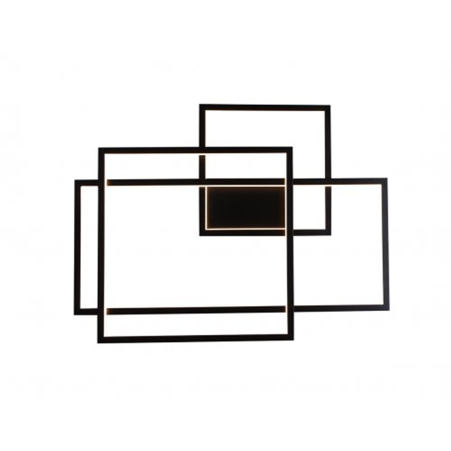 Image of GEOMETRIC 2 fali lámpa fekete LED