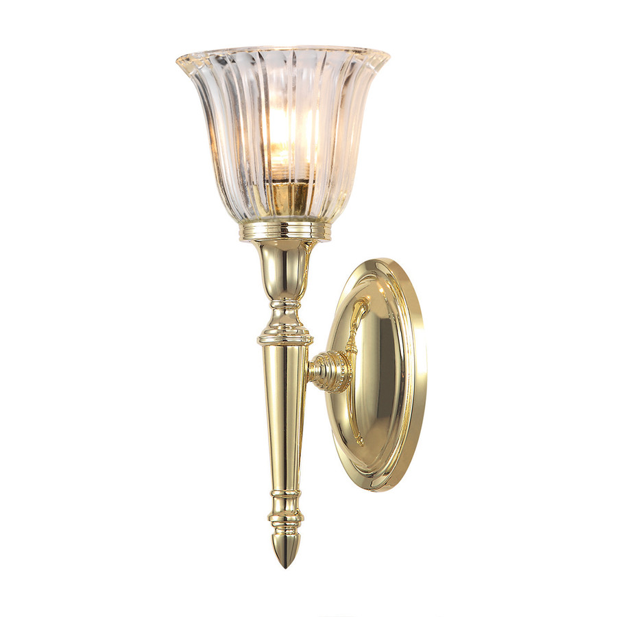 Image of ELSTEAD Bathroom Dryden1 csiszolt bronz fali lámpa