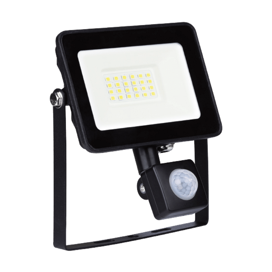 VEGA20 LED kültéri relektor mozgásérzékelővel 20W, 5500K, fekete VEGA20 LED kültéri relektor mozgásérzékelővel 20W, 5500K, fekete