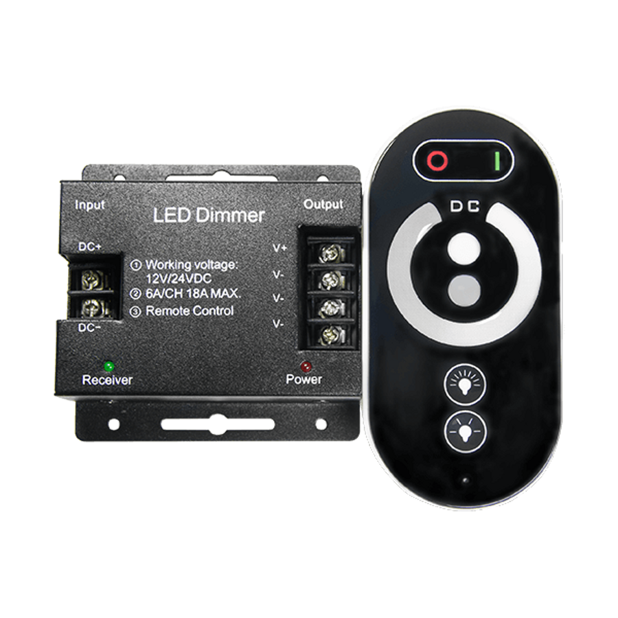 Image of RF mini LED vezérlő 18A(216-432W) 12-24VDC