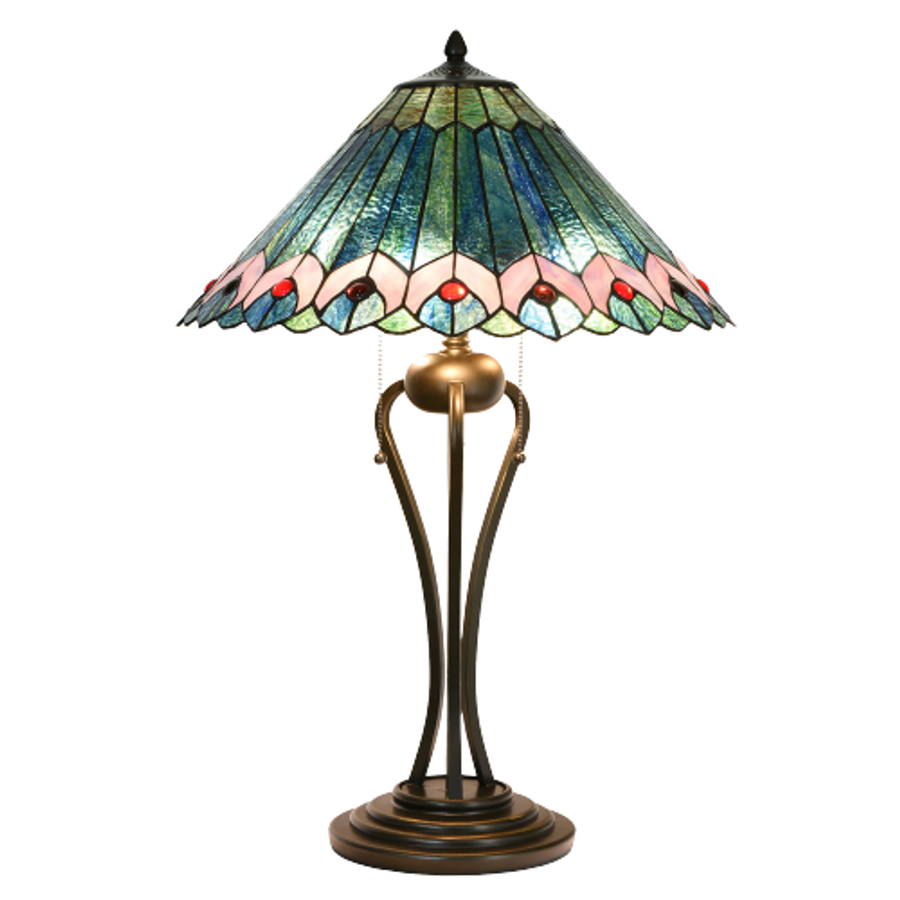 Image of Filamentled Kyre, Tiffany asztali lámpa - 73 cm