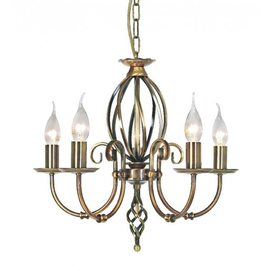 Image of ELSTEAD Artisan 5Lt csillár bronz