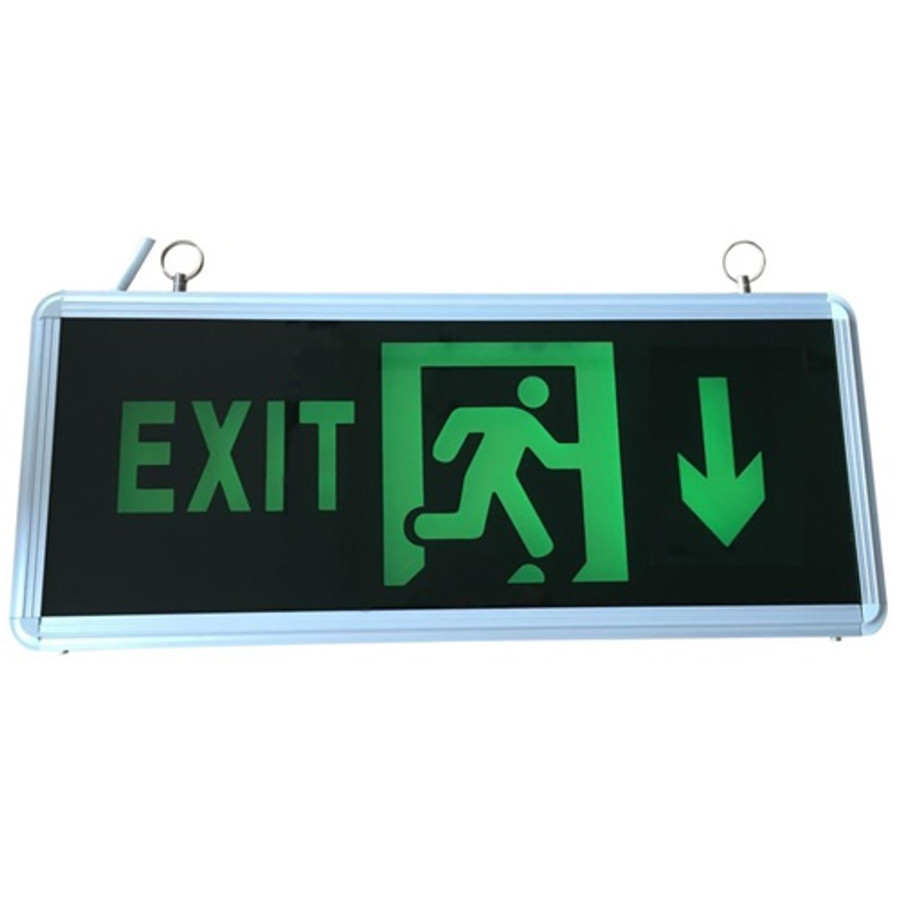 Image of Led Exit lámpa, kétoldalas, függeszthető - 3W