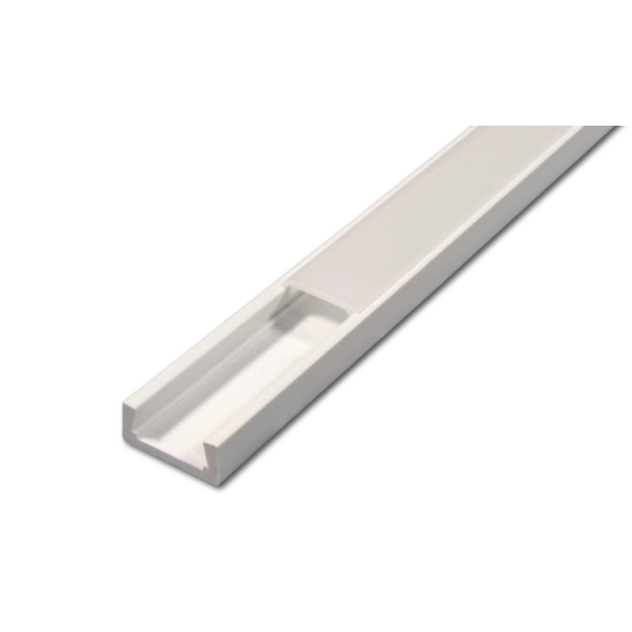 Image of MasterLED Felületre szerelhető Slim PVC profil opál fedéllel 2 méteres szál szürke