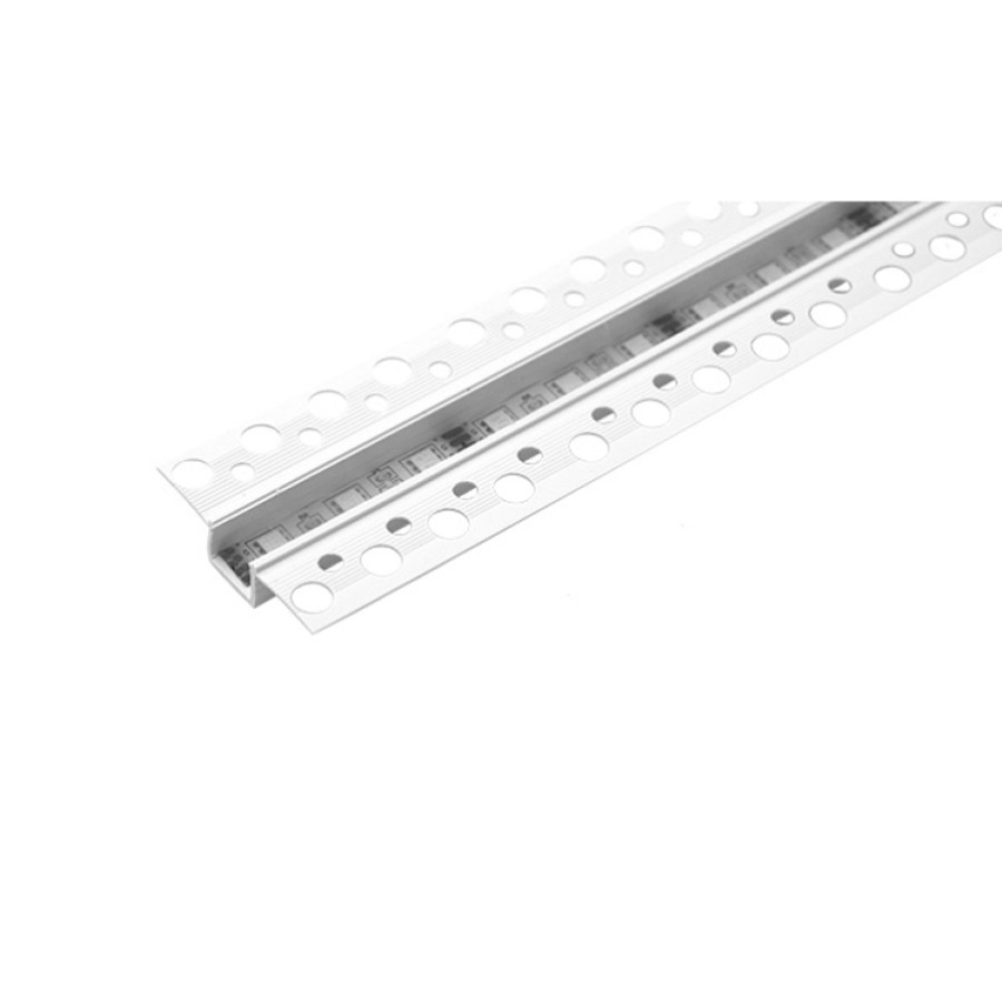MasterLED Gipszkartonba süllyeszthető PVC profil víztiszta fedéllel 2 méteres szál fehér MasterLED Gipszkartonba süllyeszthető PVC profil víztiszta fedéllel 2 méteres szál fehér