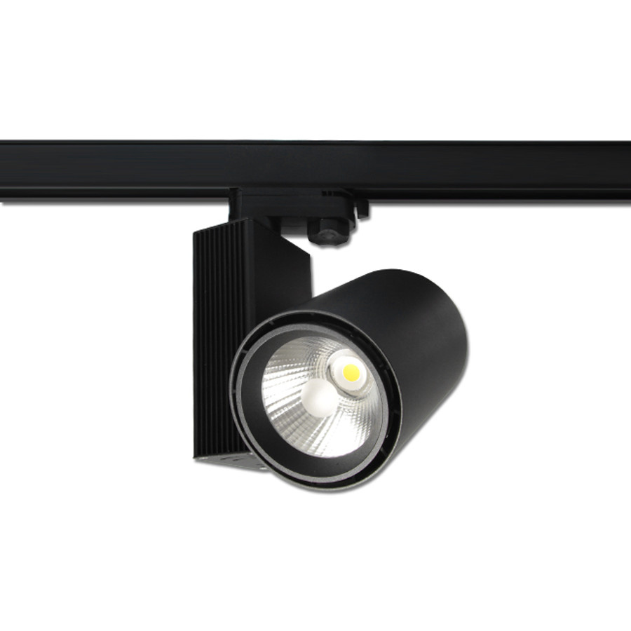 Image of MasterLED Oro sínre szerelhető 30 W-os fekete színű, natúr fehér lámpa