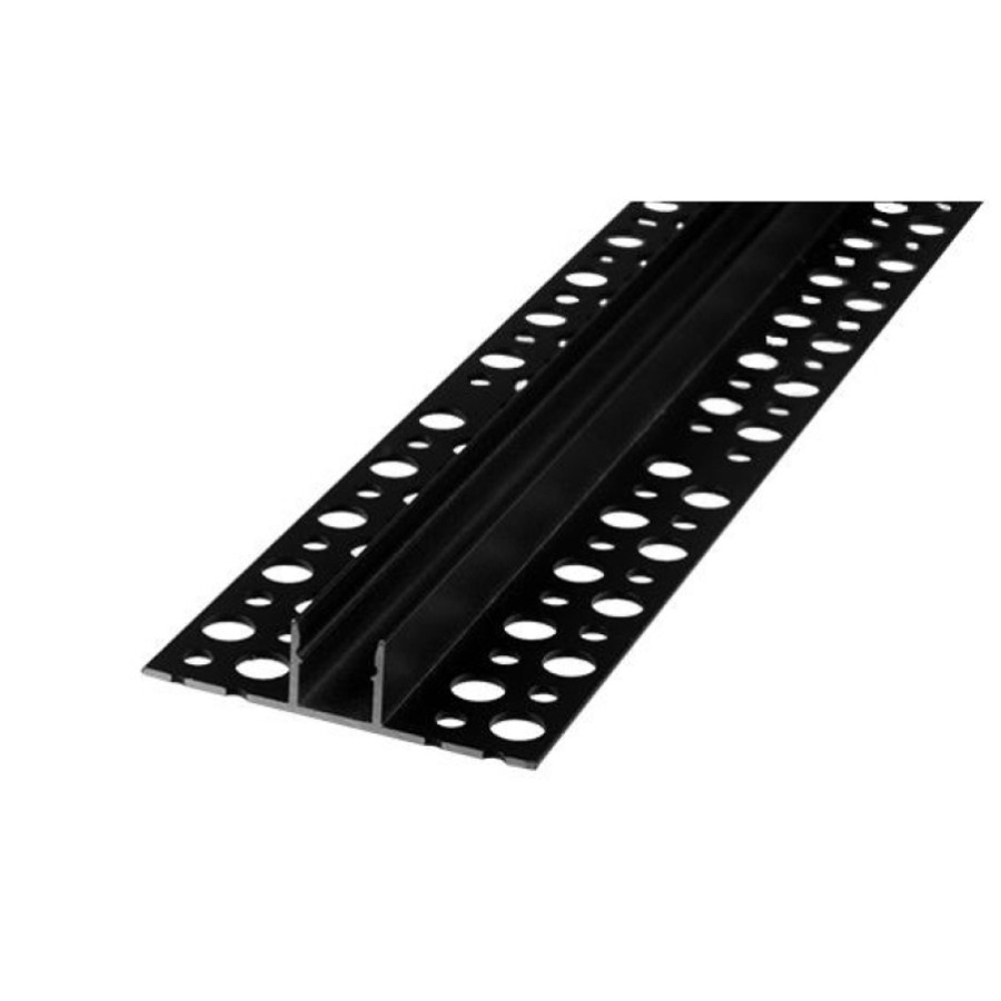 Image of MasterLED Hidegburkolatba süllyeszthető aluprofil, 13 mm széles, 2 méteres szál fekete