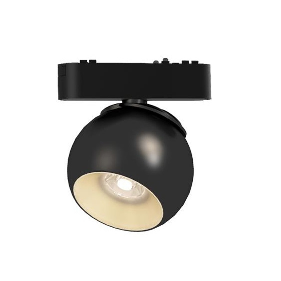 Image of MasterLED LUXO Mars 10-W-os fekete mágneses sínes lámpa, 4000K, 48V