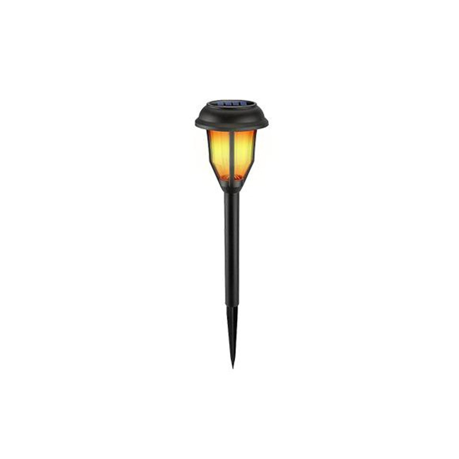 Image of MasterLED Leszúrható fekete napelemes lámpa, 40 cm