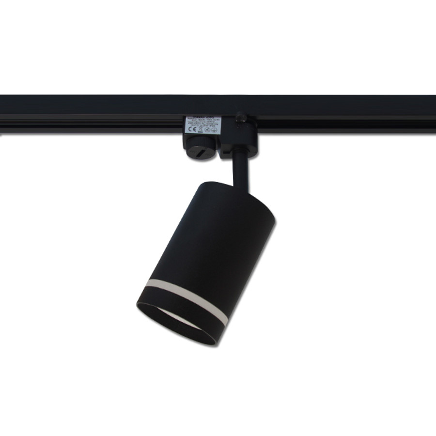 Image of MasterLED Ring sínre szerelhető lámpa GU10-es foglalattal, matt fekete