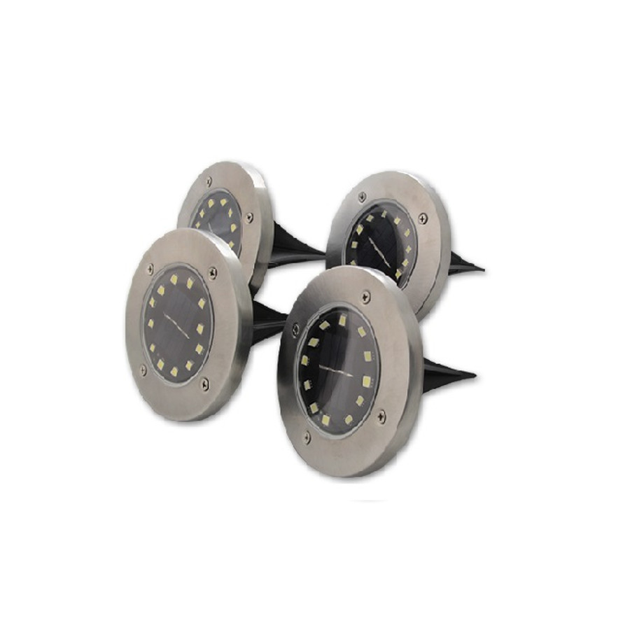 Image of MasterLED Földbe szúrható 1 W-os kerek napelemes lámpa 12 SMD