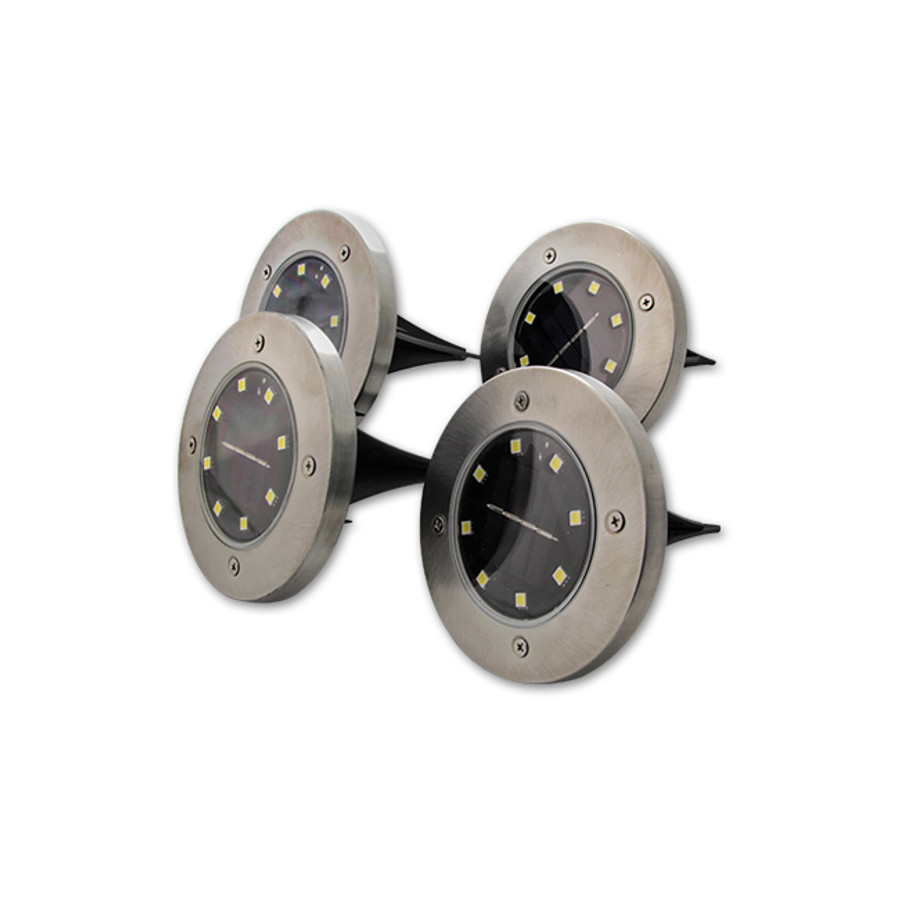 MasterLED Földbe szúrható 0,8 W-os kerek napelemes lámpa 8 SMD MasterLED Földbe szúrható 0,8 W-os kerek napelemes lámpa 8 SMD