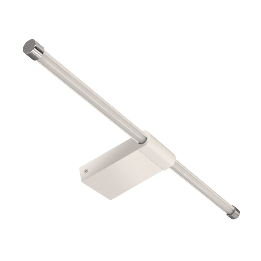 Image of Strühm Paso 12W, natúr fehér, fehér/króm tükör feletti lámpa IP44-es védettségű