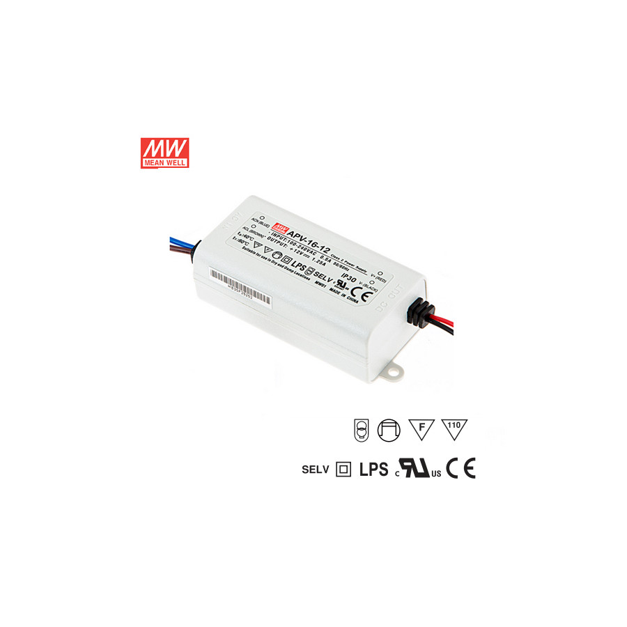 Image of Meanwell beltéri trafó APV-16-12 12V 16W