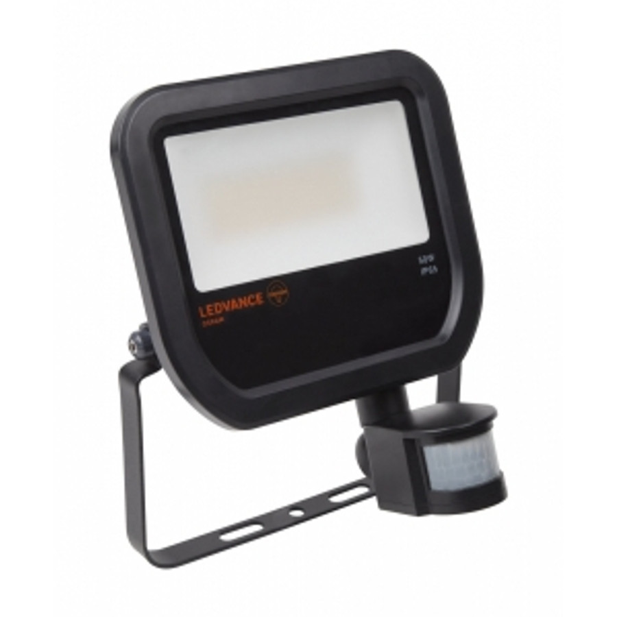 Image of LED Reflektor sensor OSRAM, 50W, 3000K - melegfehér, IP65, black