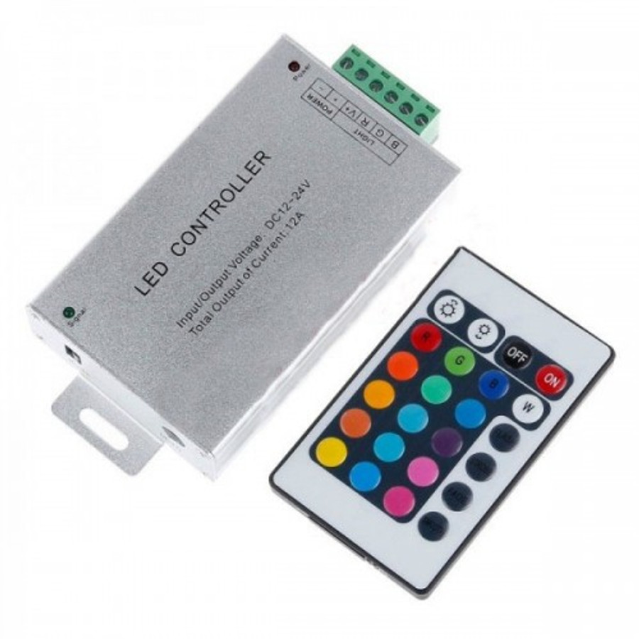 Image of Infrás vezérlő-távirányító RGB LED-szalaghoz - 24 gombos