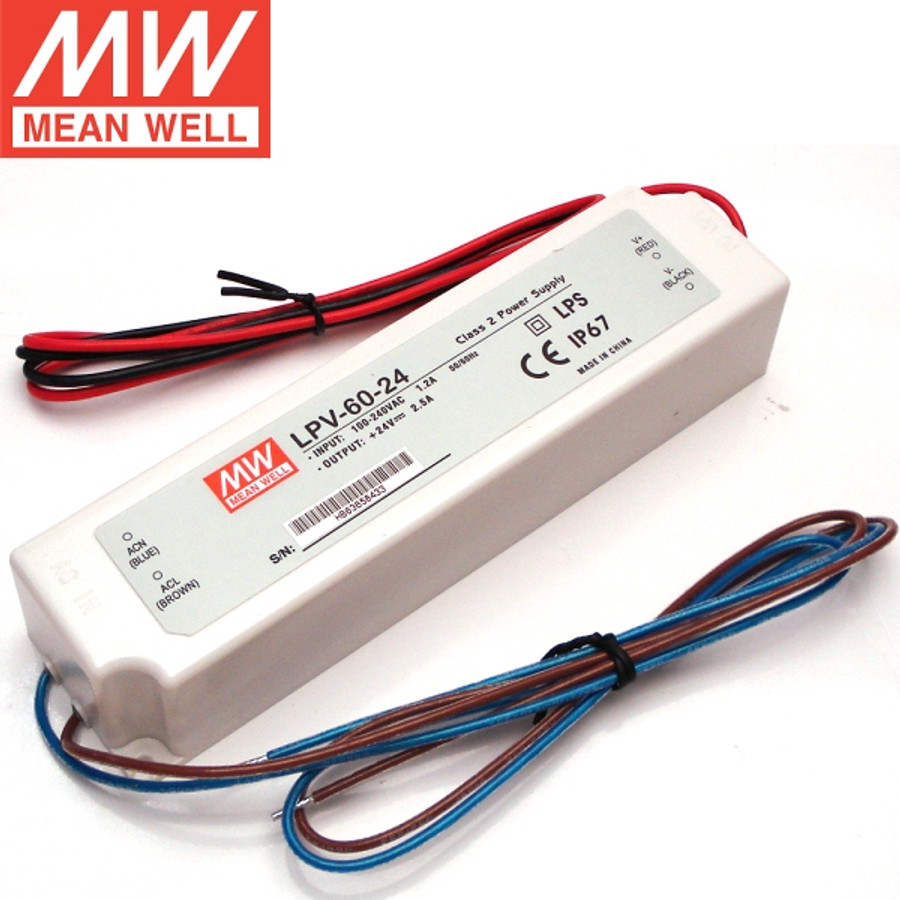Meanwell kültéri trafó LPV-60-24 IP65 Meanwell kültéri trafó LPV-60-24 IP65