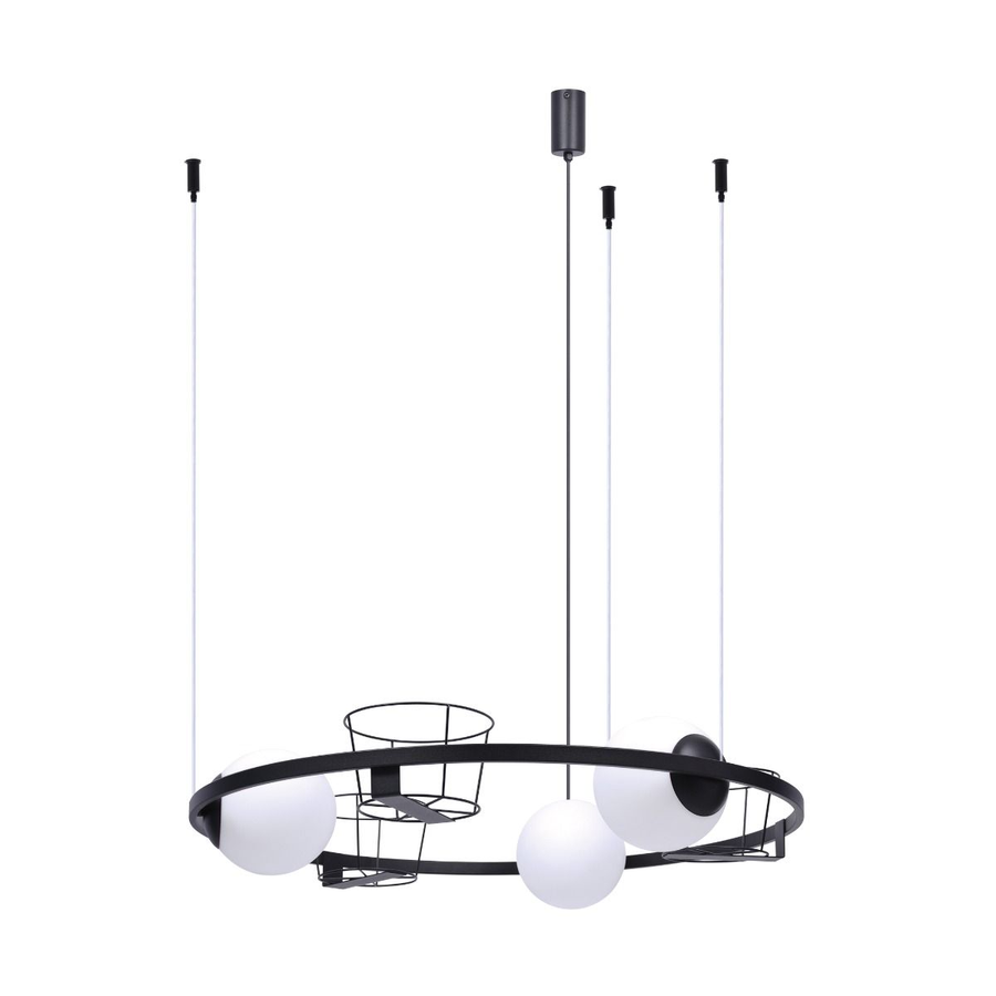 Image of Zuma Line Pendant PLANT 5005 3xE27 black/white
