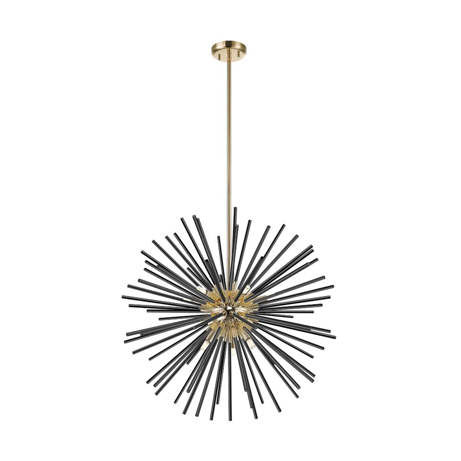 Image of Zuma Line Pendant URCHIN P0491-09C-F7BC 9xG9 black