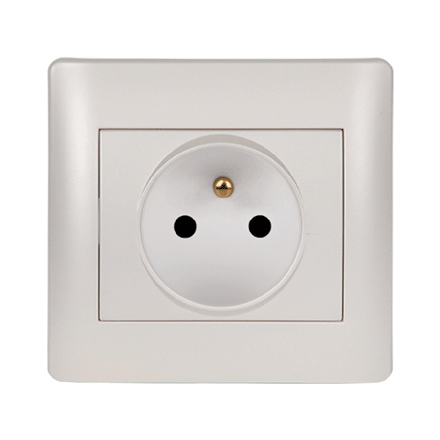 Image of RHYME FRENCH TYPE SOCKET WHITE METALLIC