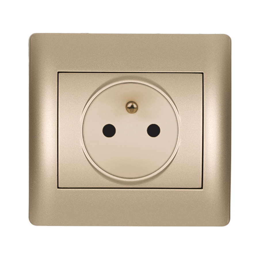 Image of RHYME FRENCH TYPE SOCKET CHAMPAGNE METALLIC