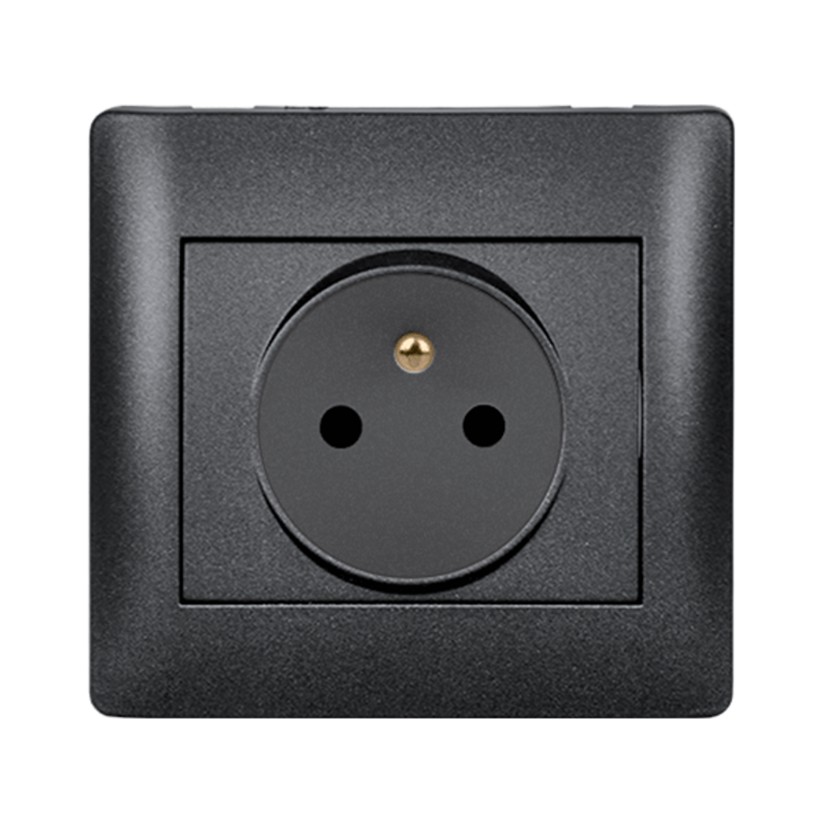 Image of RHYME FRENCH TYPE SOCKET GRAPHITE METALLIC