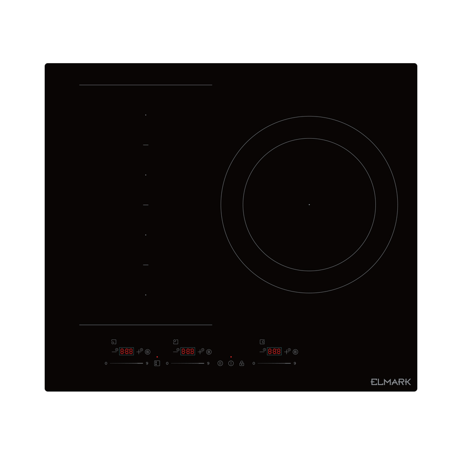 Image of ELMARK EL-6T74 BUILT-IN INDUCTION HOB 590x520MM